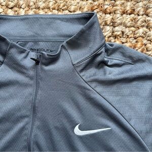 Nike Golf 1/4 Zip Pullover Mens XL Gray 918629-021 Dri fit
